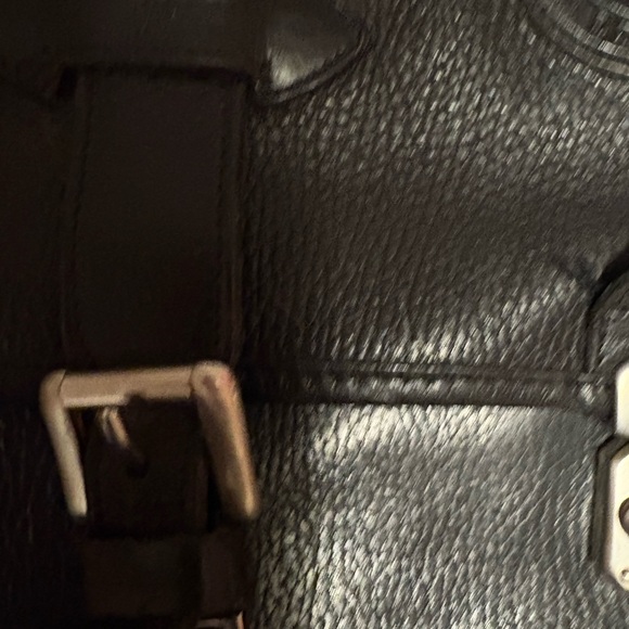 Roots Black Leather Briefcase - Picture 4 of 13